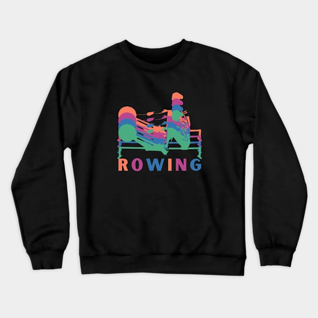 Women's rowing tee Crewneck Sweatshirt by RowingParadise